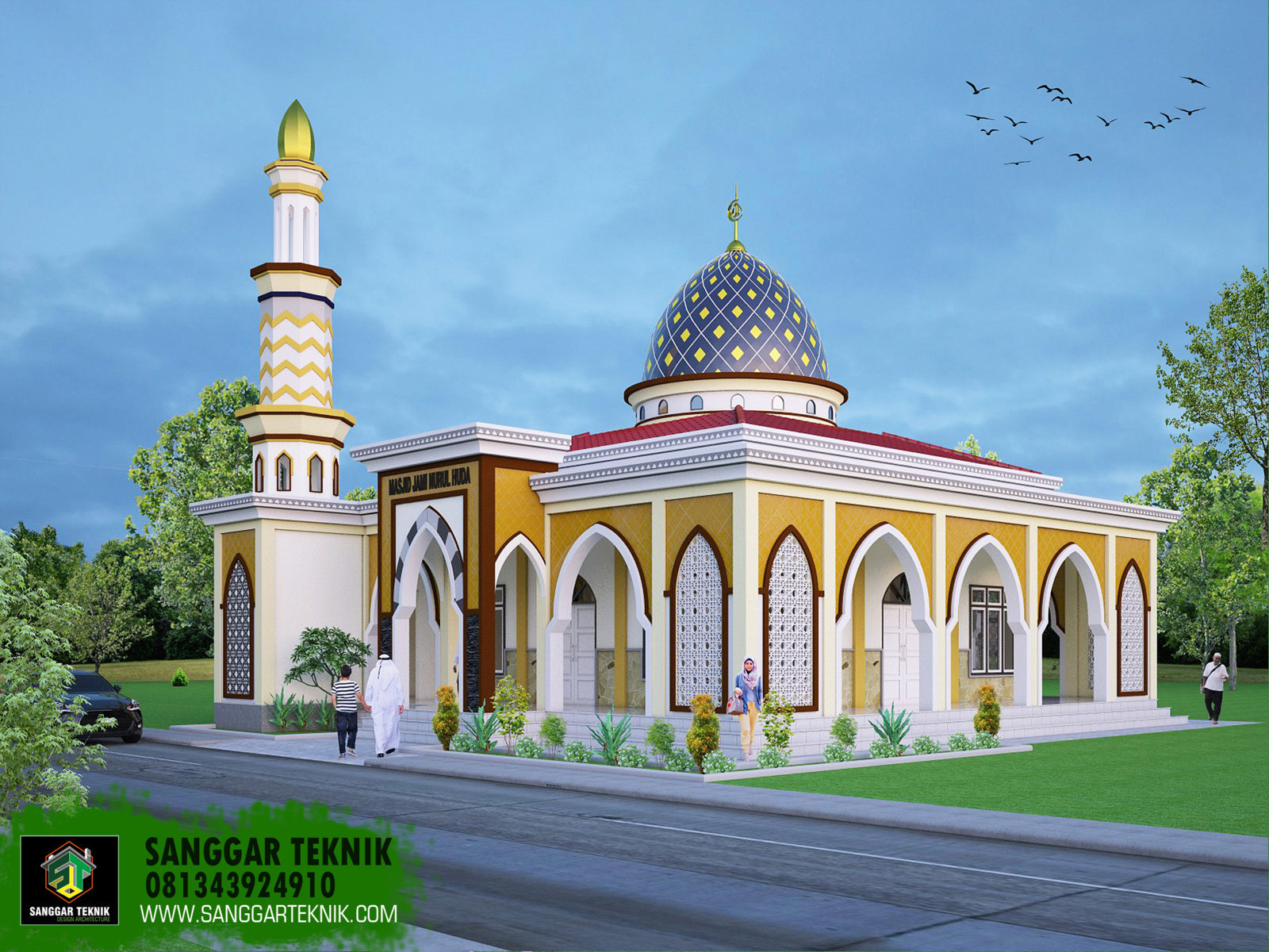 Detail Gambar Masjid Ukuran 10x10 M Nomer 6