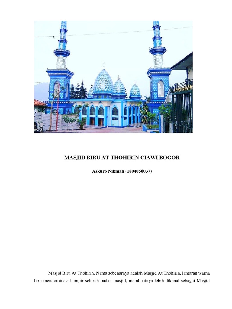 Detail Gambar Masjid Warna Biru Nomer 25