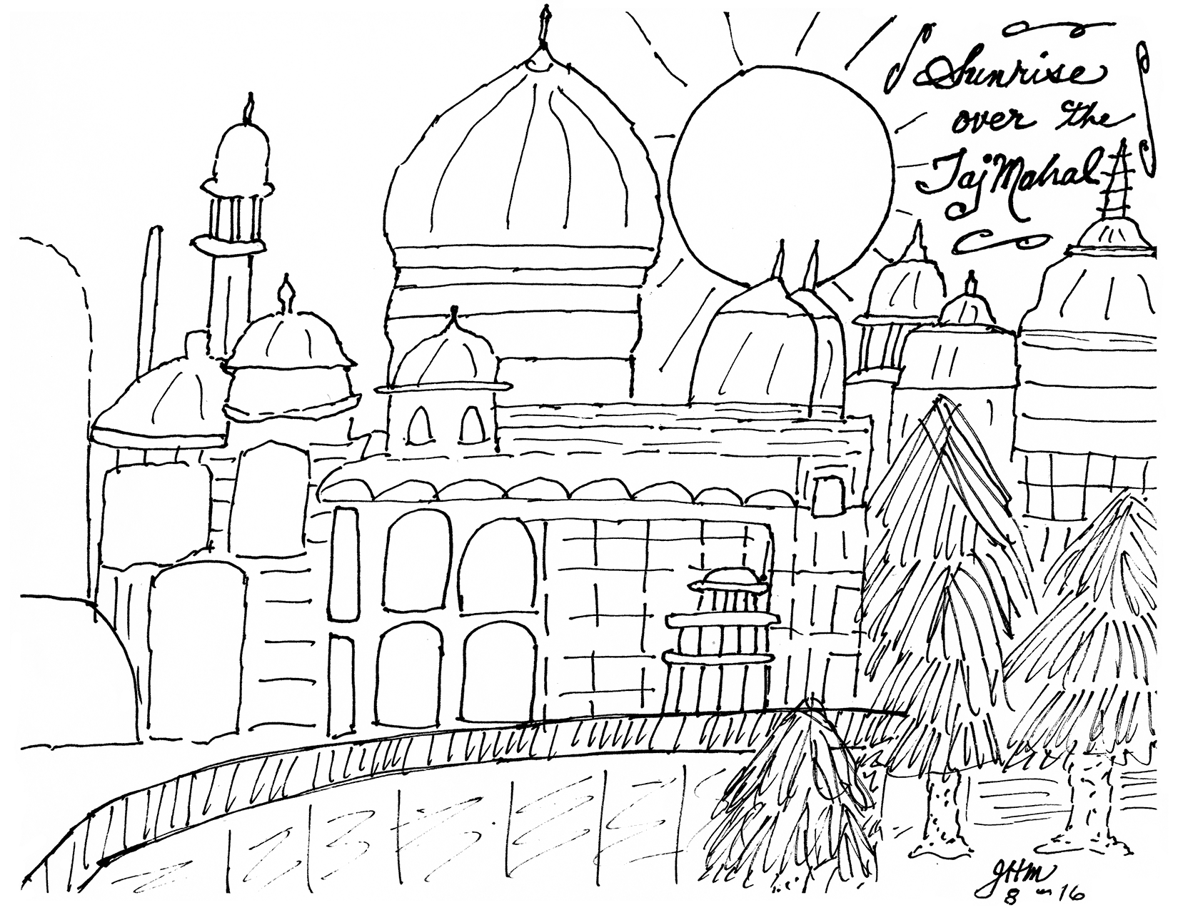Detail Gambar Masjid Yang Belum Diwarnai Nomer 38