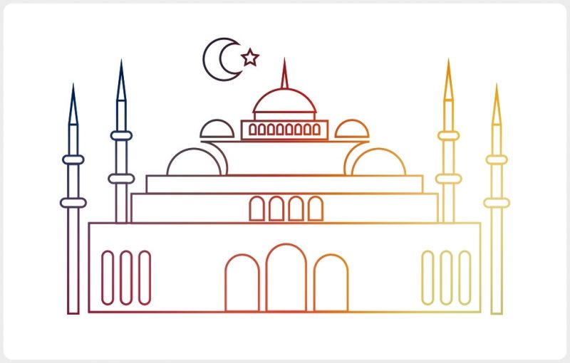 Gambar Masjid Yang Mudah Digambar - KibrisPDR