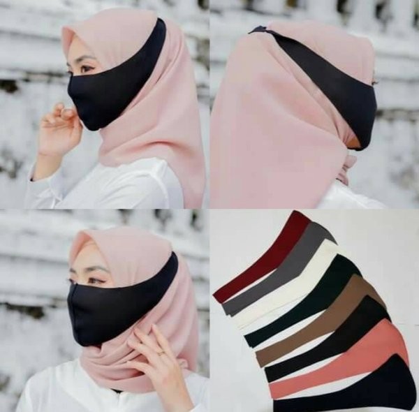 Detail Gambar Masker Hijab Kain Nomer 30