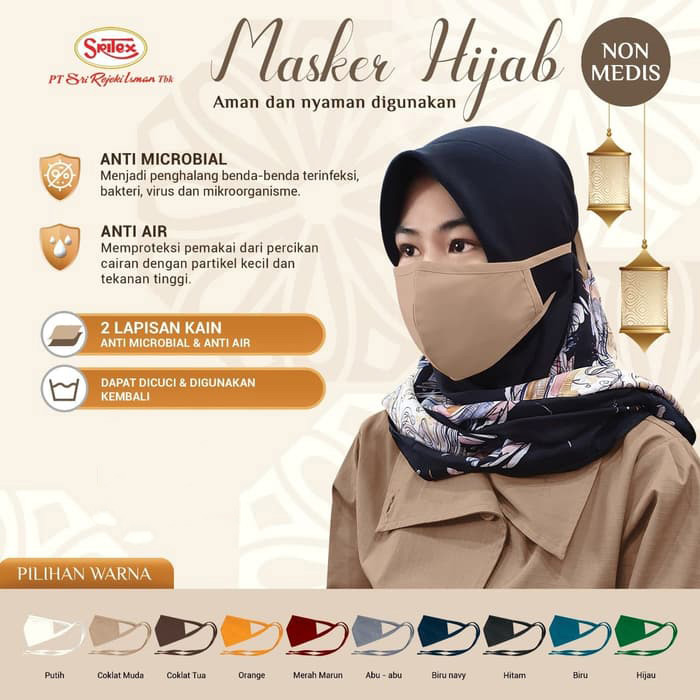 Detail Gambar Masker Hijab Kain Nomer 10