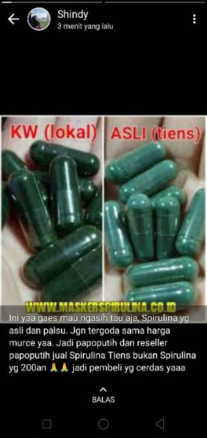 Detail Gambar Masker Spirulina Asli Dan Palsu Nomer 55