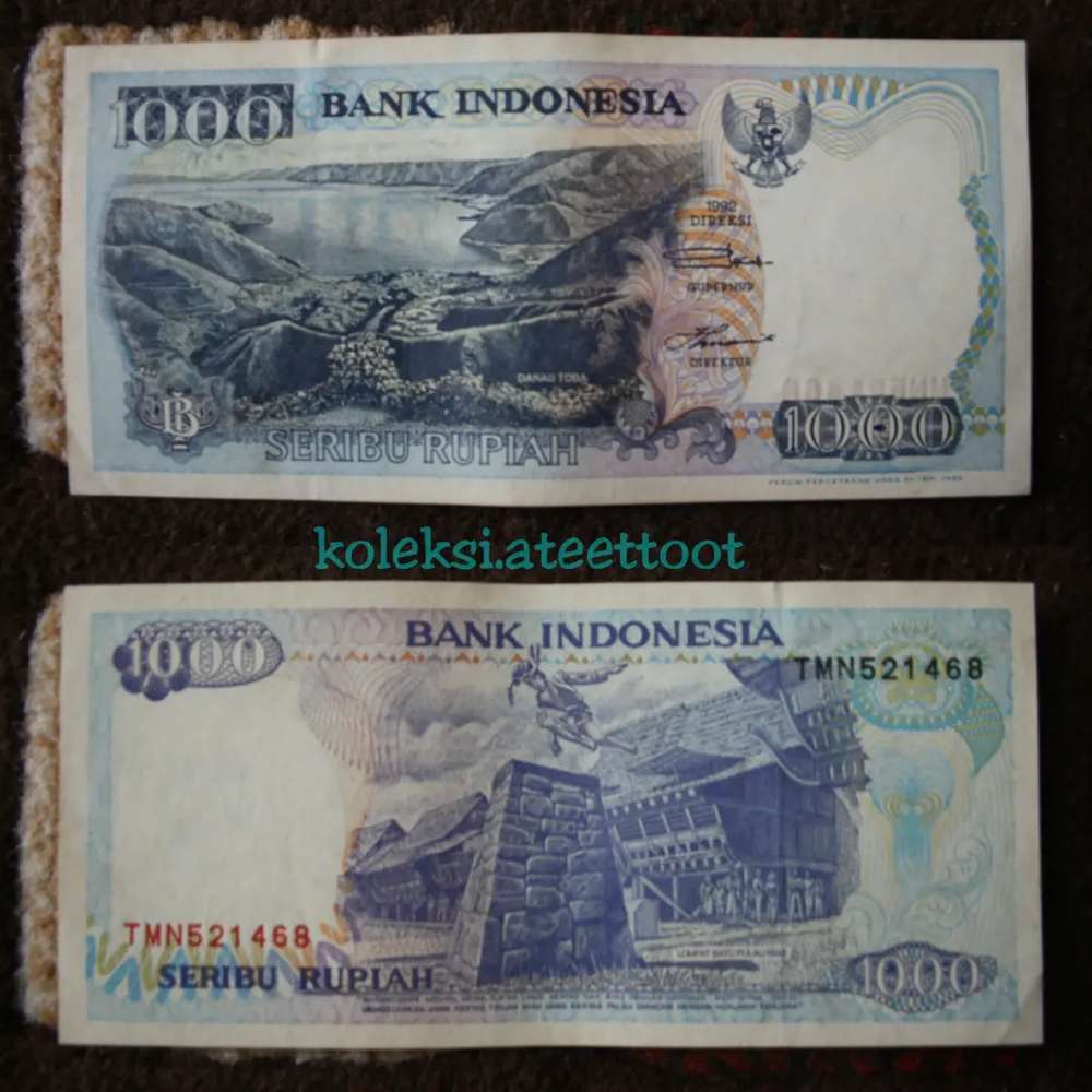 Detail Gambar Mata Uang Kertas 1000 Nomer 37