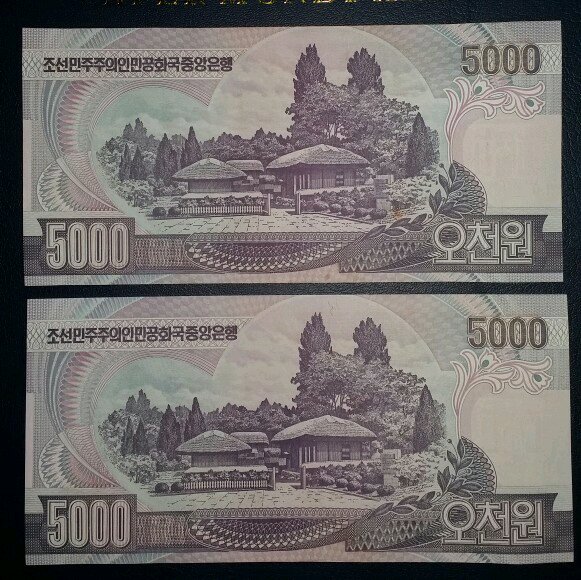 Detail Gambar Mata Uang Korea 5000 Won Nomer 52