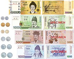 Detail Gambar Mata Uang Korea Selatan Nomer 6