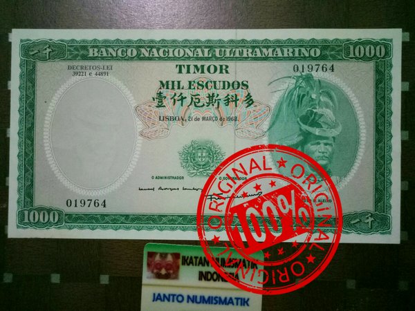 Detail Gambar Mata Uang Timor Leste Nomer 27