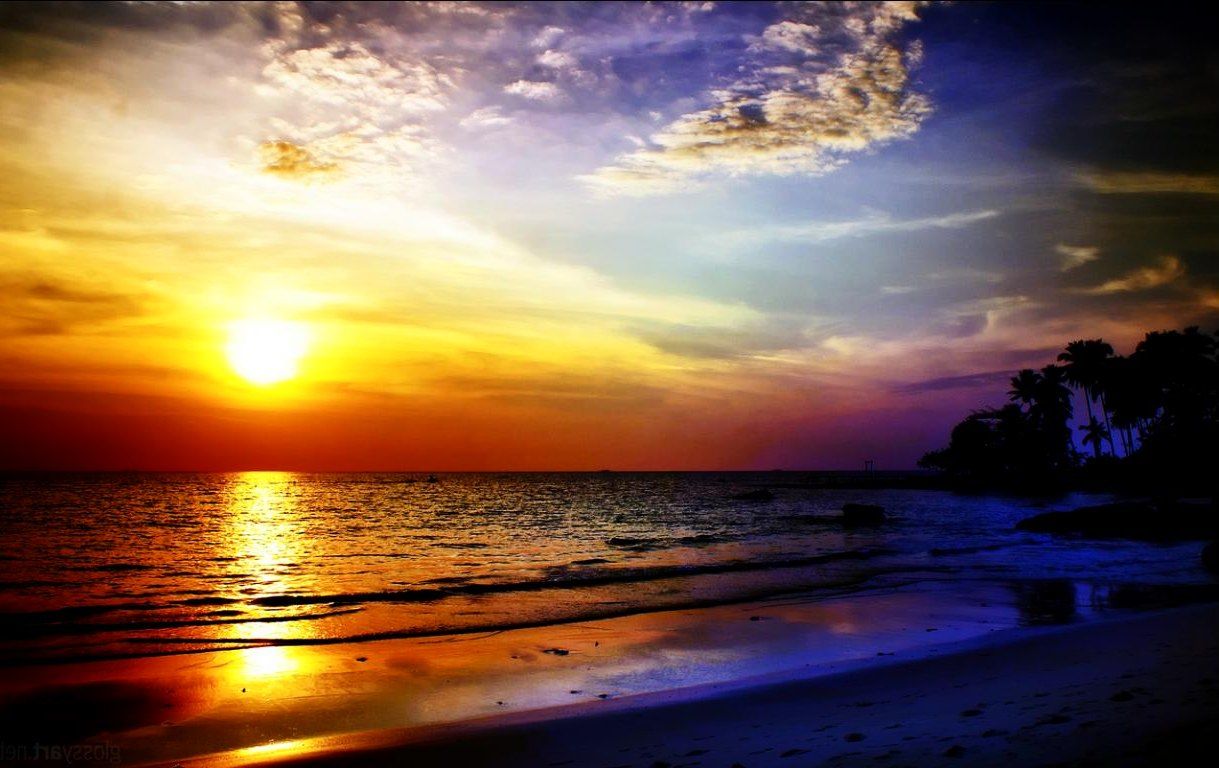 Gambar Matahari Tenggelam Di Pantai - KibrisPDR
