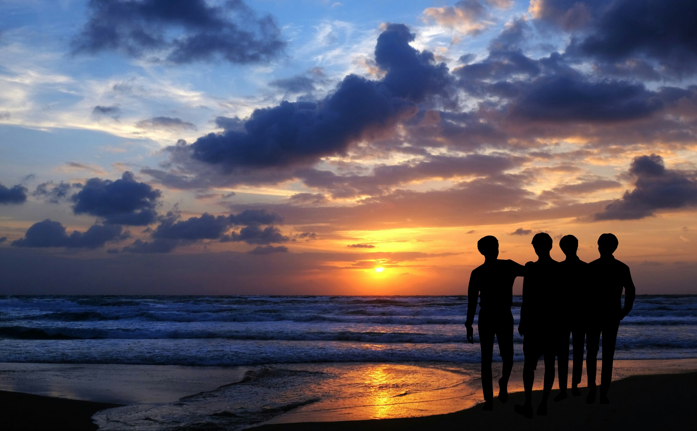 Detail Gambar Matahari Terbenam Di Pantai Nomer 51