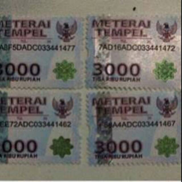 Detail Gambar Materai 3000 Nomer 19