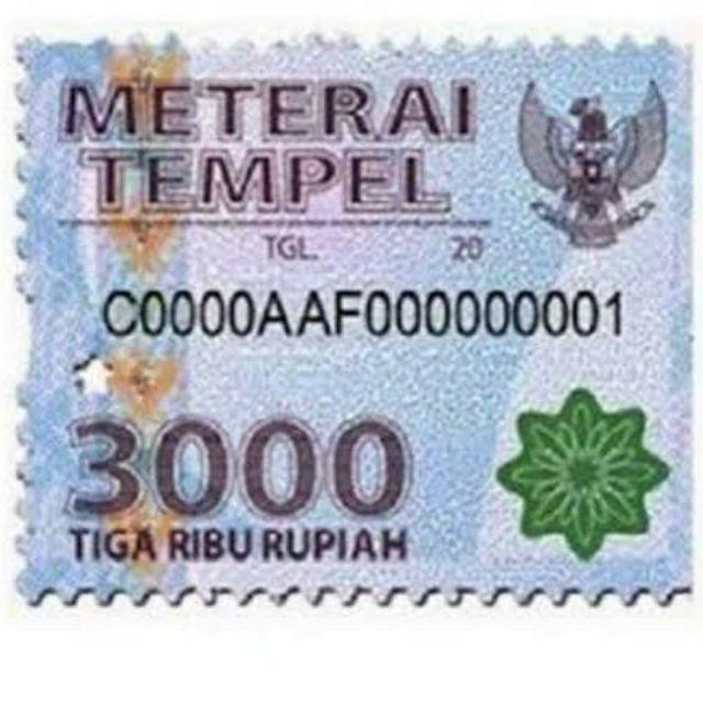 Detail Gambar Materai 3000 Terbaru Nomer 2