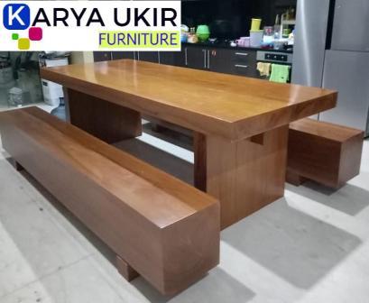 Detail Gambar Meja Kayu Jati Tebal Nomer 17