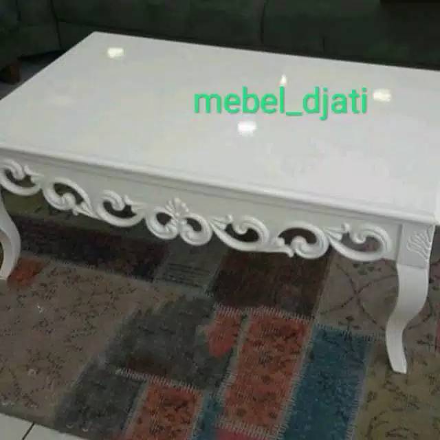 Detail Gambar Meja Kerja120x80 Tebel 3 Cm Jati Alas Nomer 39