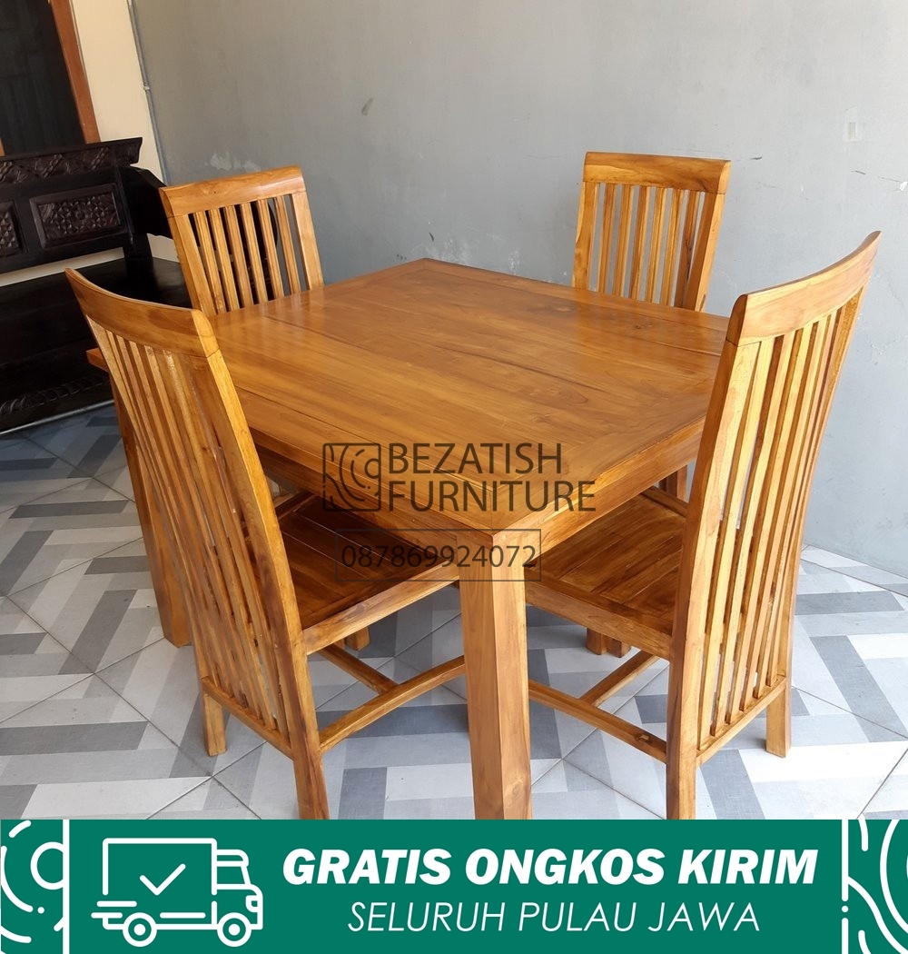 Detail Gambar Meja Makan Kayu Nomer 15