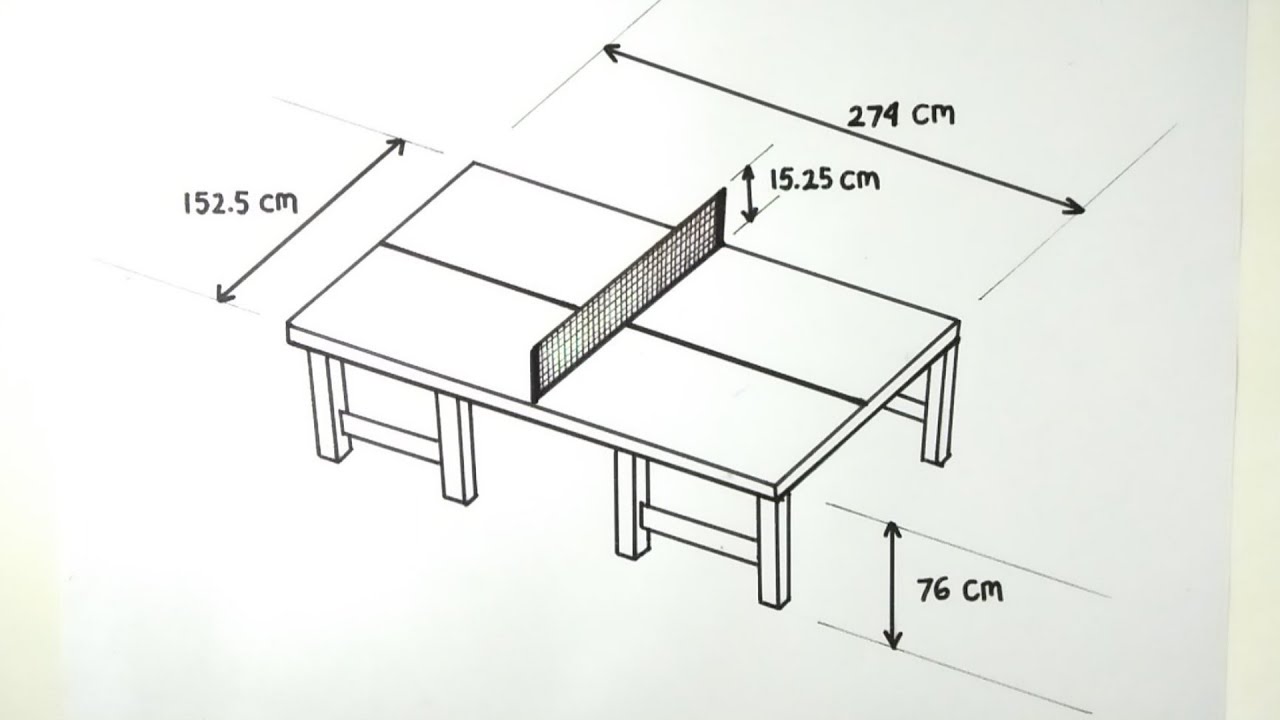 Detail Gambar Meja Pingpong Dan Ukurannya Nomer 10