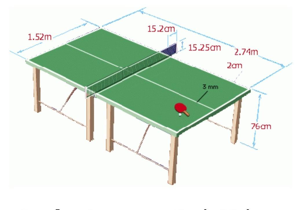 Detail Gambar Meja Pingpong Dan Ukurannya Nomer 11