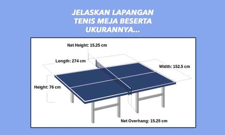 Detail Gambar Meja Pingpong Dan Ukurannya Nomer 20