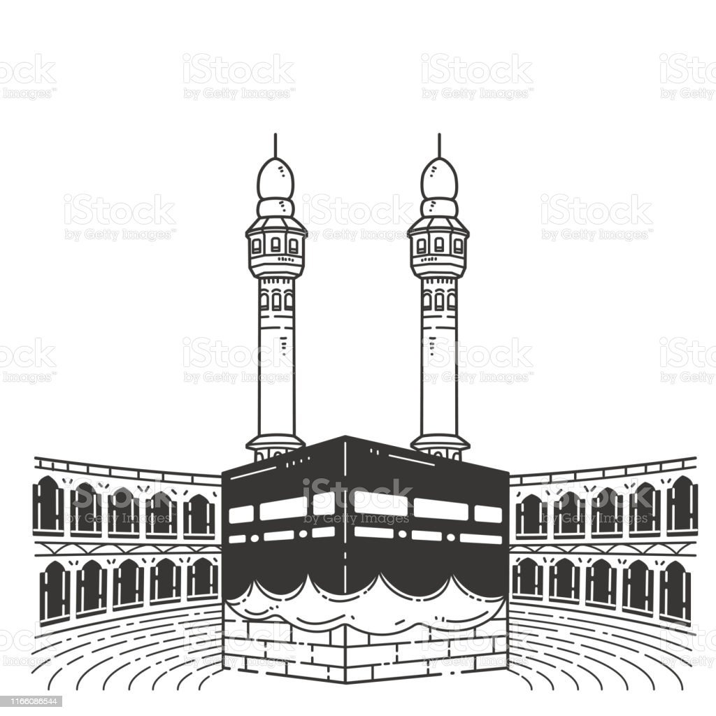 Detail Gambar Mekkah Hitam Putih Nomer 17