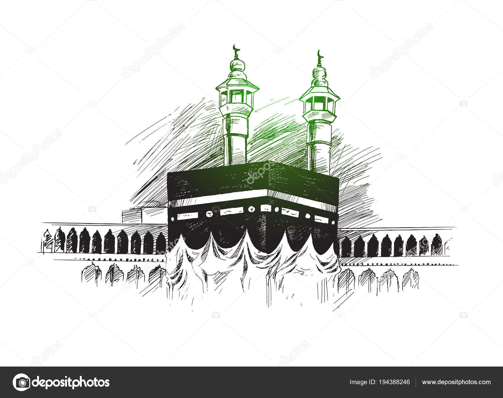 Detail Gambar Mekkah Hitam Putih Nomer 5