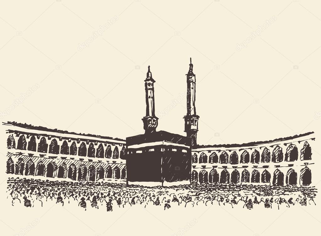 Detail Gambar Mekkah Hitam Putih Nomer 45