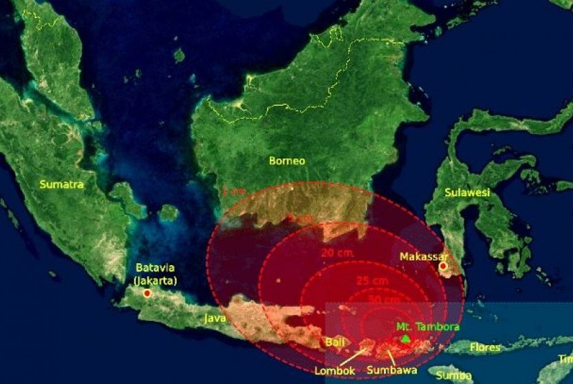 Detail Gambar Meletusnya Gunung Tambora Nomer 17