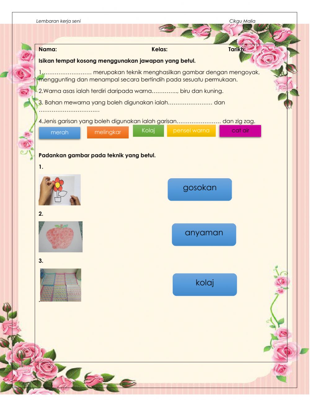 Detail Gambar Membuat Garisan Gambar Mewarna Nomer 42