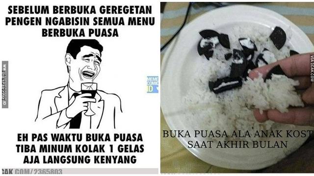 Detail Gambar Meme Lucu Buka Puasa Nomer 14