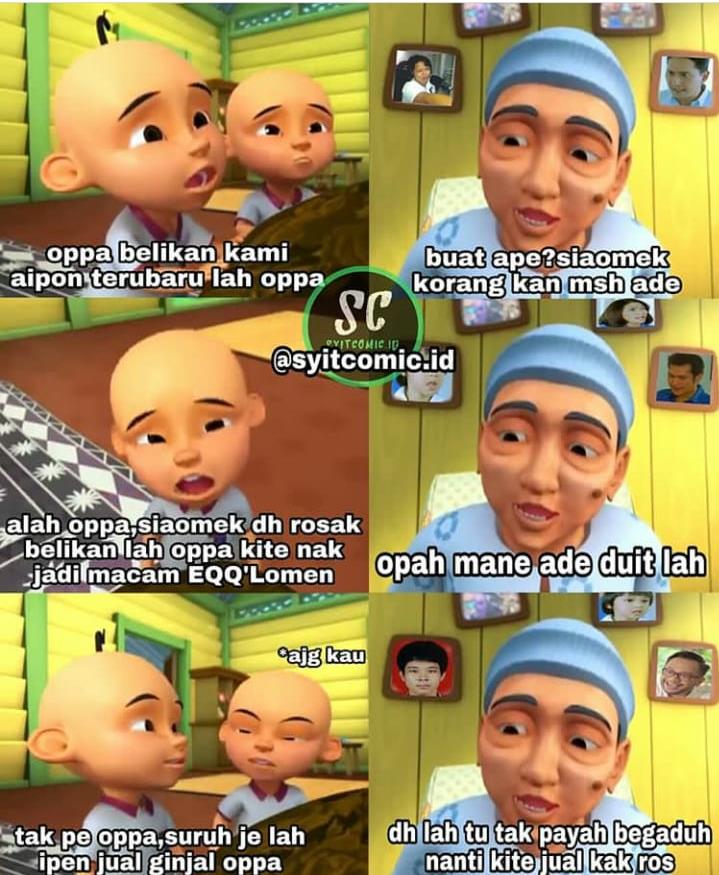 Detail Gambar Meme Lucu Upin Ipin Nomer 13