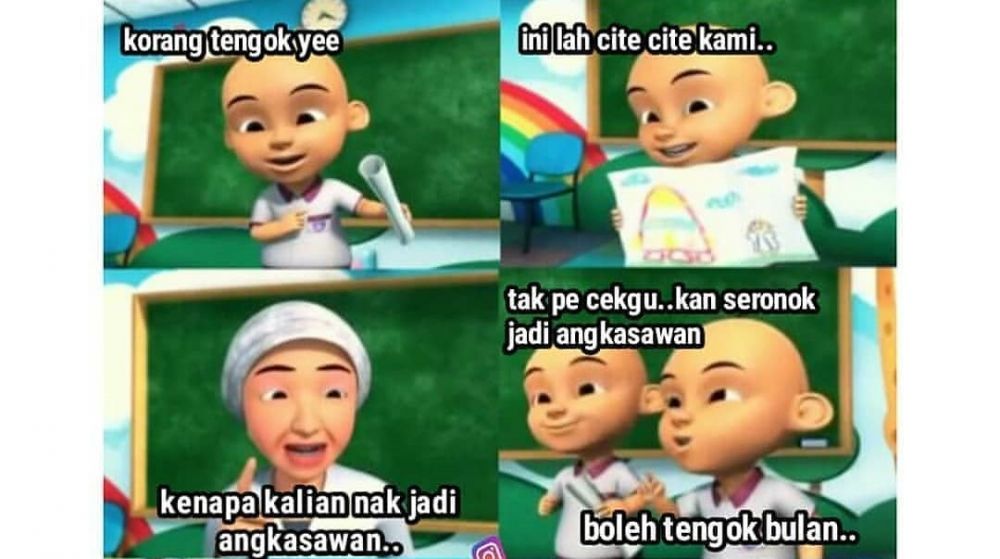 Detail Gambar Meme Lucu Upin Ipin Nomer 8