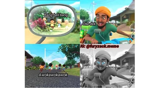 Detail Gambar Meme Lucu Upin Ipin Nomer 9