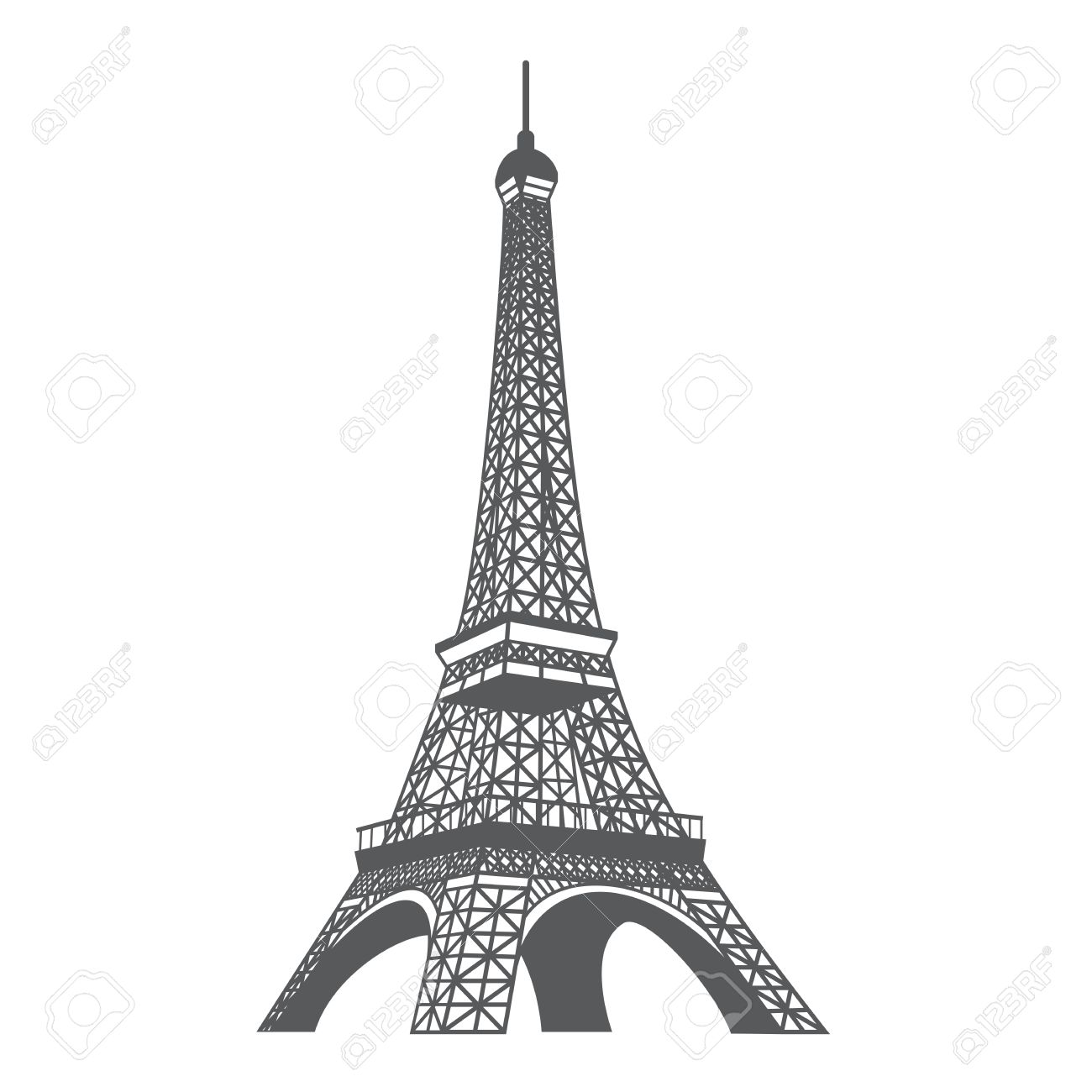 Detail Gambar Menara Eiffel Hitam Putih Nomer 11