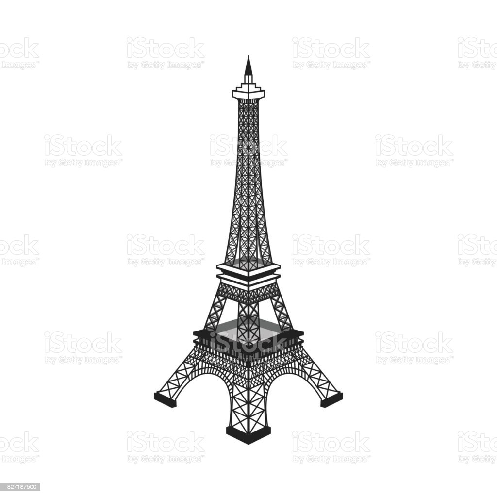 Detail Gambar Menara Eiffel Hitam Putih Nomer 21