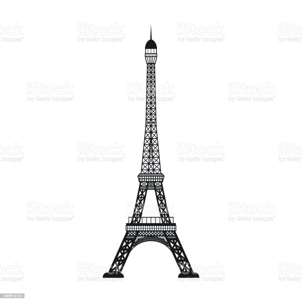 Detail Gambar Menara Eiffel Hitam Putih Nomer 23