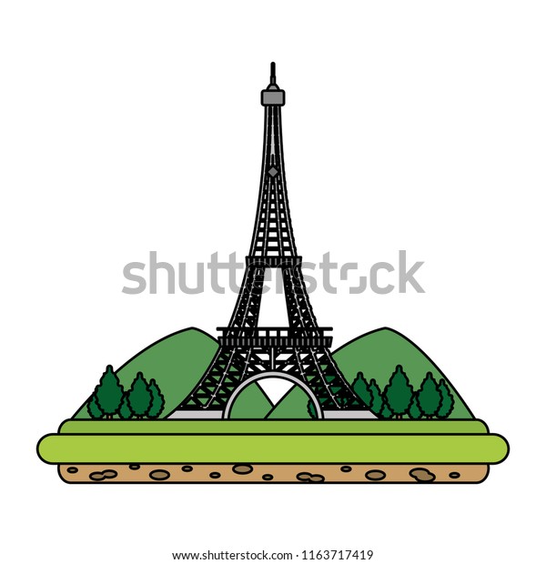 Detail Gambar Menara Eiffel Versi Kartun Nomer 26