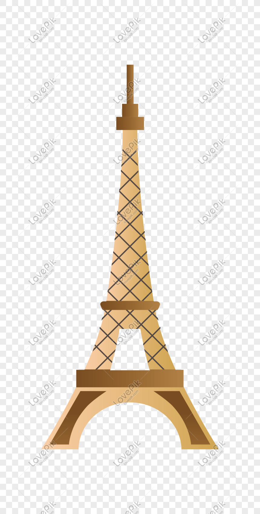 Detail Gambar Menara Eiffel Versi Kartun Nomer 4