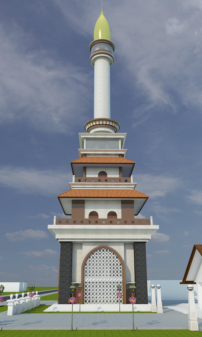 Detail Gambar Menara Masjid Di Indonesia Nomer 16