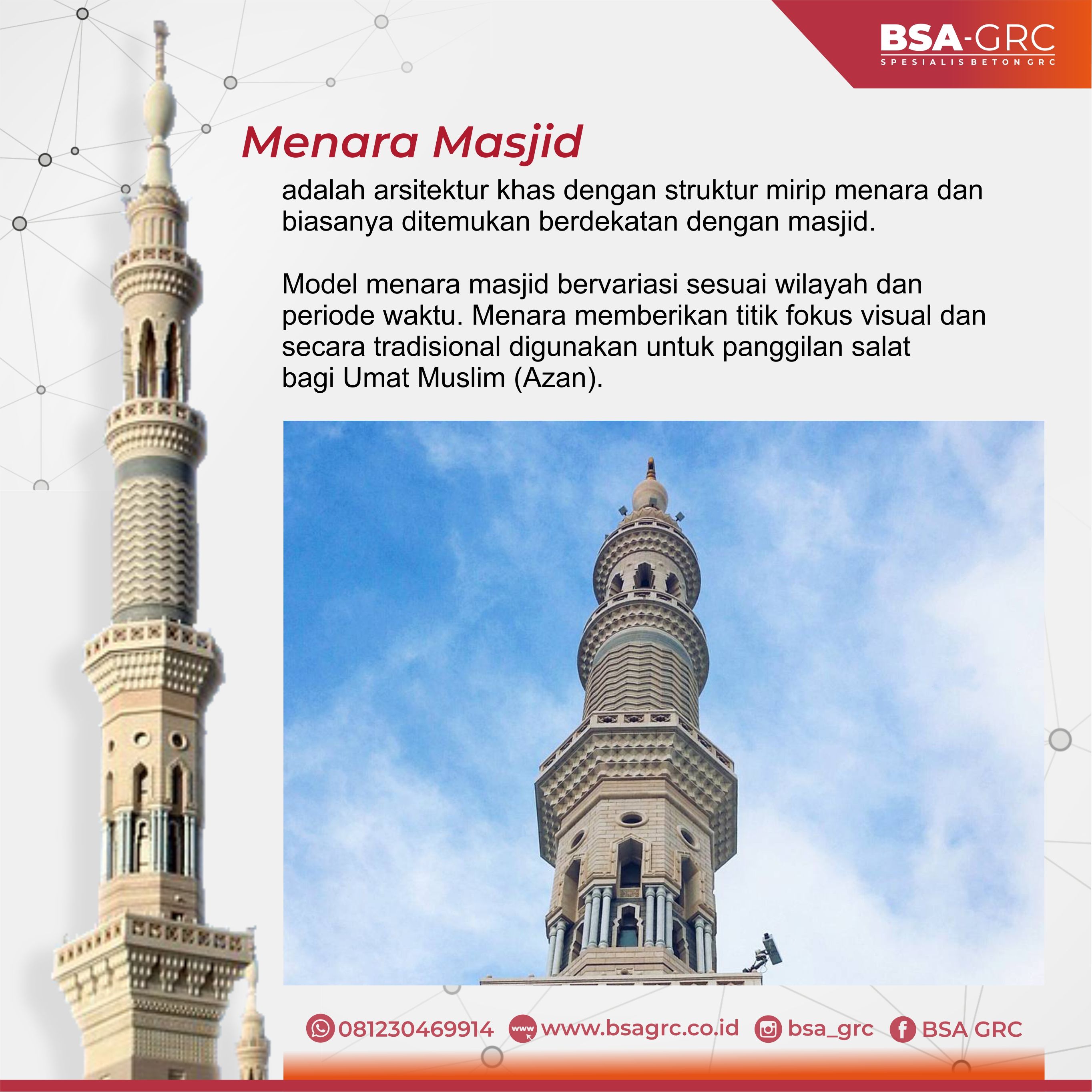 Detail Gambar Menara Masjid Di Indonesia Nomer 31