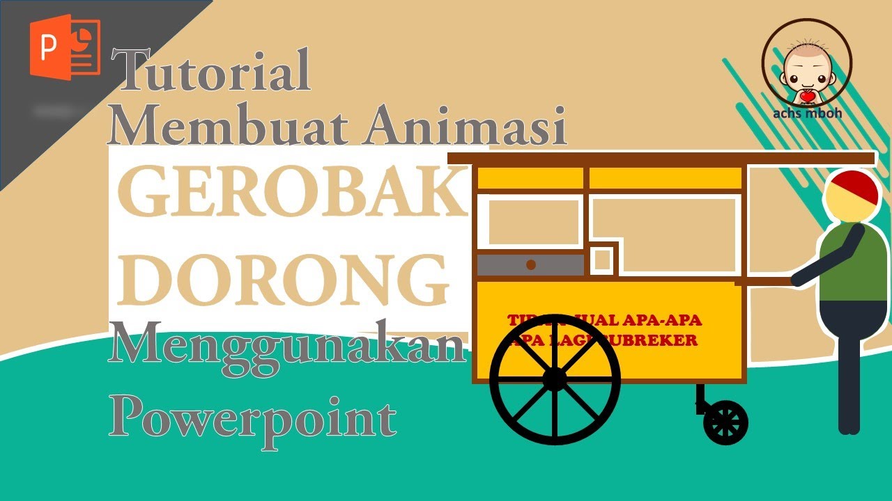 Detail Gambar Mendorong Gerobak Kartun Nomer 5