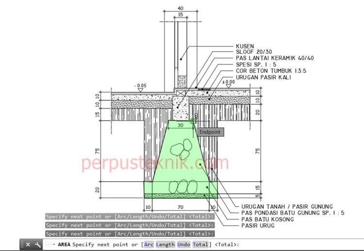 Detail Gambar Mengukur Rencana Pondasi Nomer 25