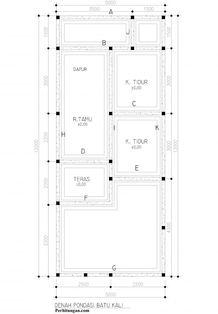 Detail Gambar Mengukur Rencana Pondasi Nomer 6