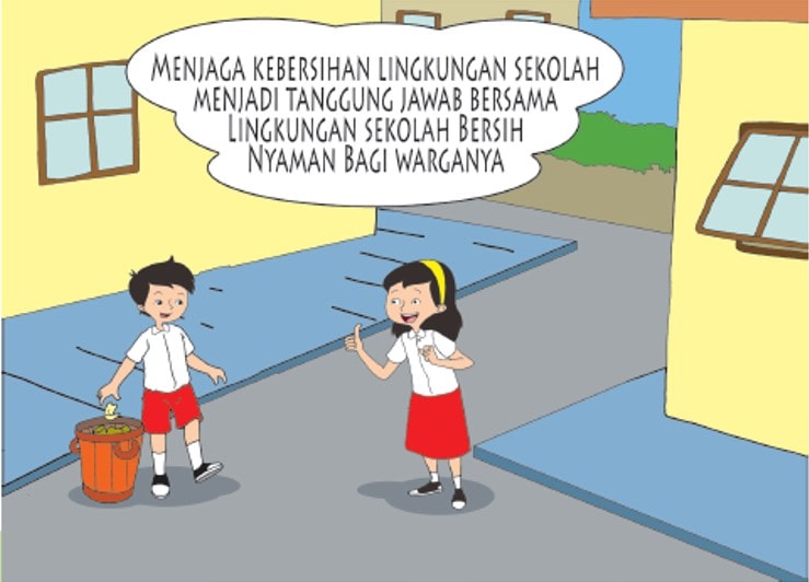 Detail Gambar Menjaga Lingkungan Sekolah Nomer 36