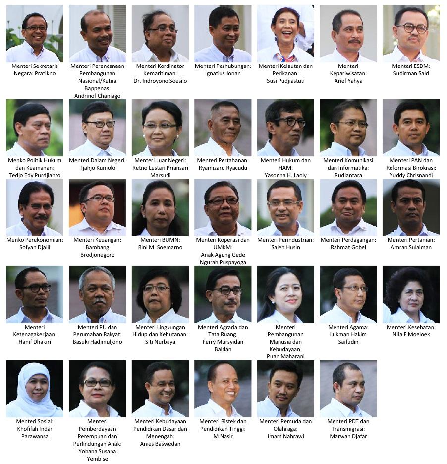 Detail Gambar Menteri Kabinet Tahun Terbaru 2014 2019 Nomer 52