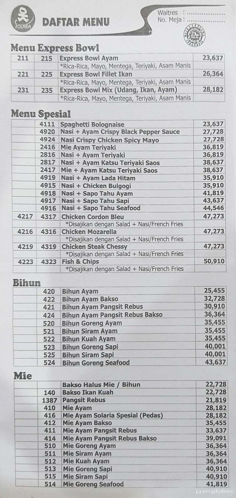 Detail Gambar Menu Solaria Nomer 26