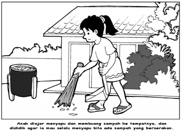 Detail Gambar Menyapu Halaman Rumah Nomer 4