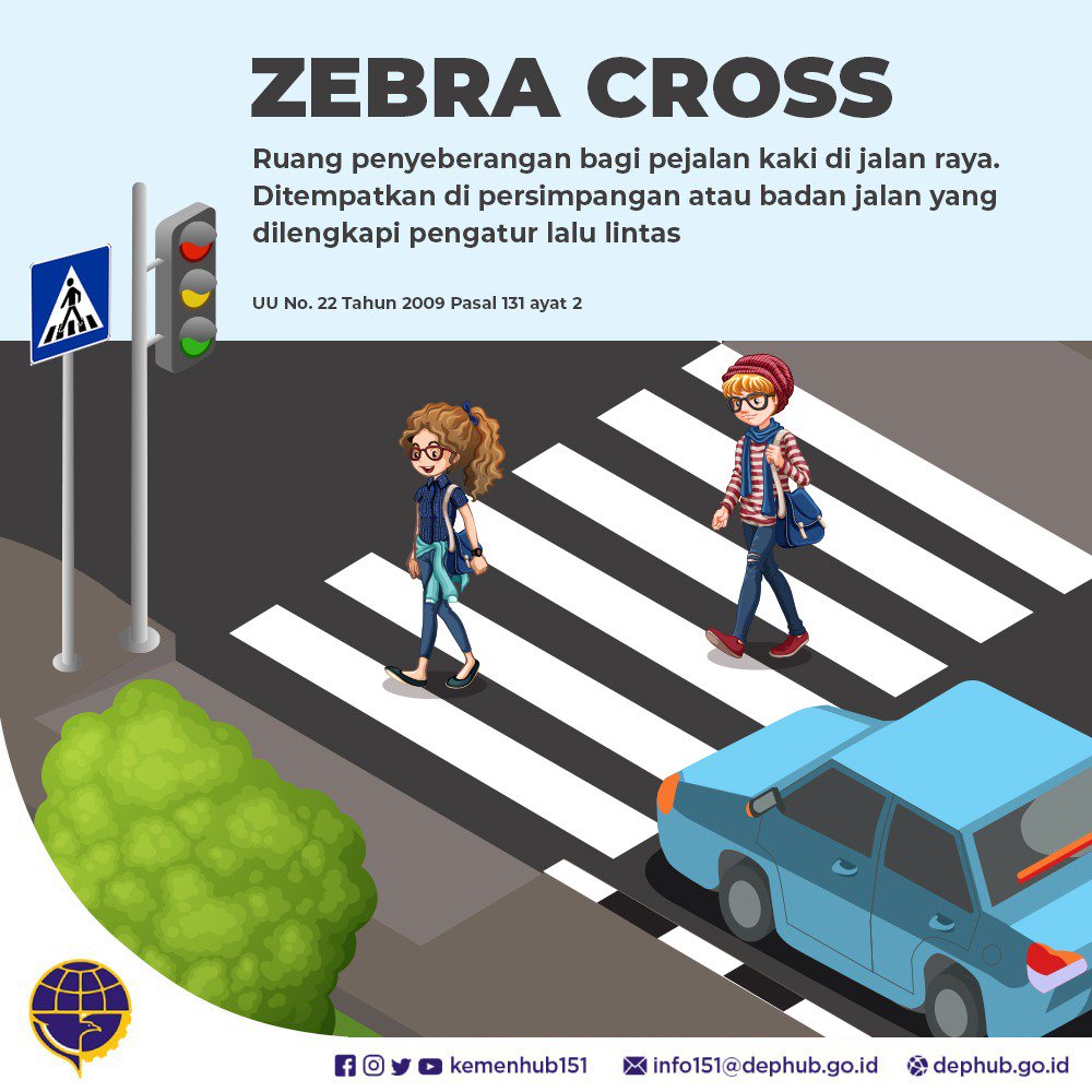 Detail Gambar Menyeberang Di Zebra Cross Nomer 45