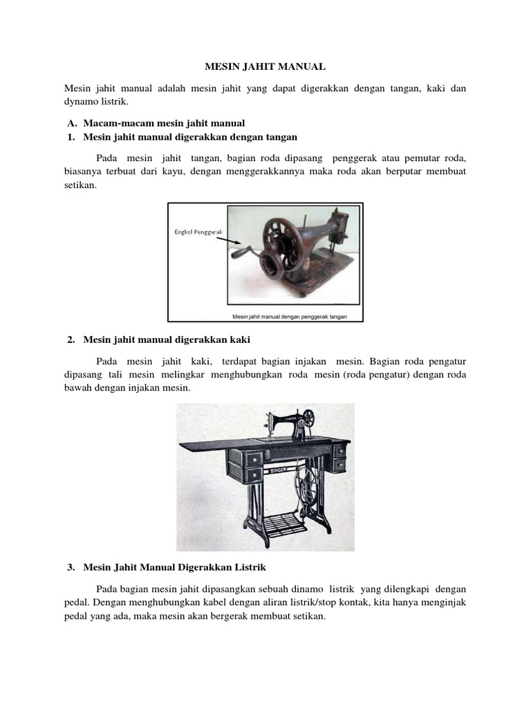 Detail Gambar Mesin Jahit Manual Nomer 44