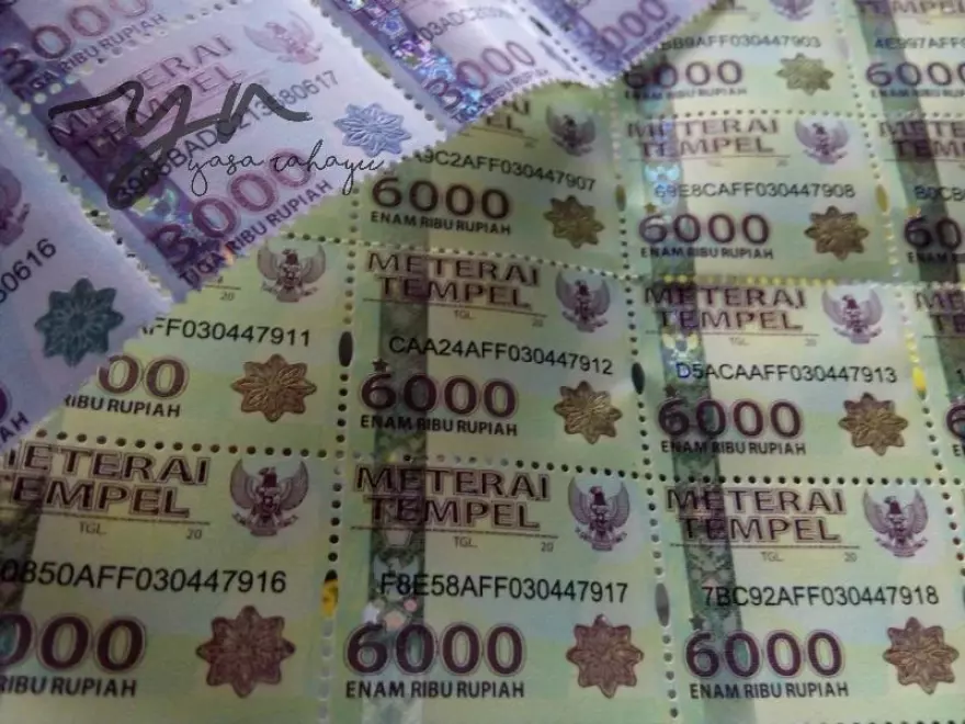 Detail Gambar Meterai 6000 Nomer 48