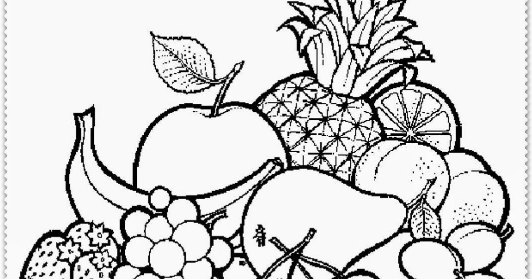 Detail Gambar Mewarna Buah Nomer 39