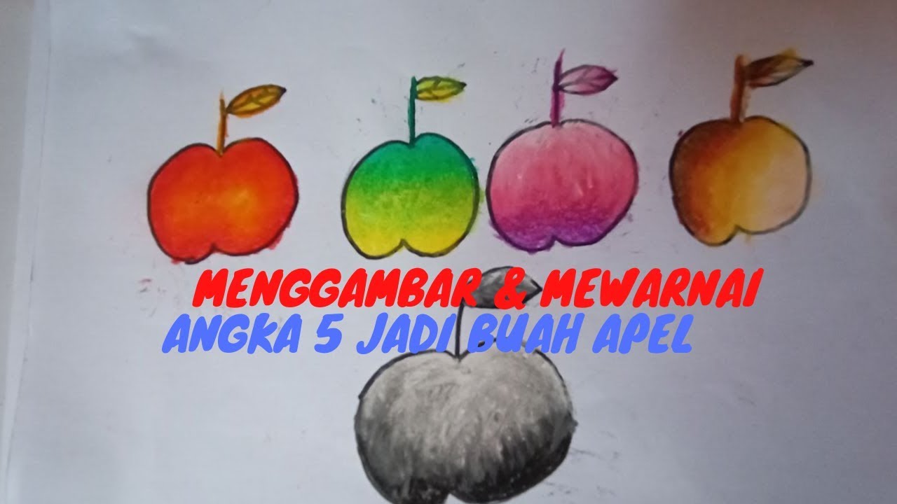 Detail Gambar Mewarna Buah Apel Nomer 33