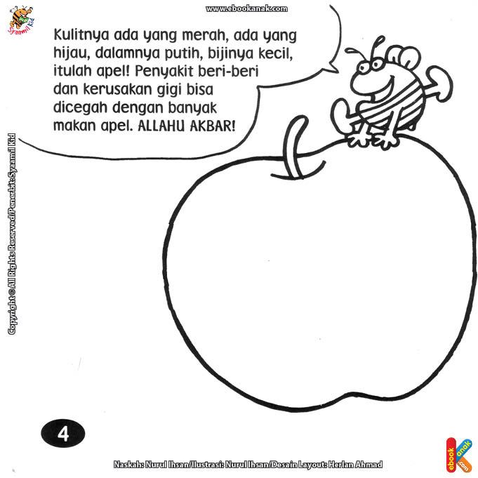 Detail Gambar Mewarna Buah Apel Gambar Mewarna Awan Nomer 21